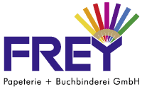 Frey Papeterie und Buchbinderei Logo